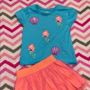 Mermaid top and skort